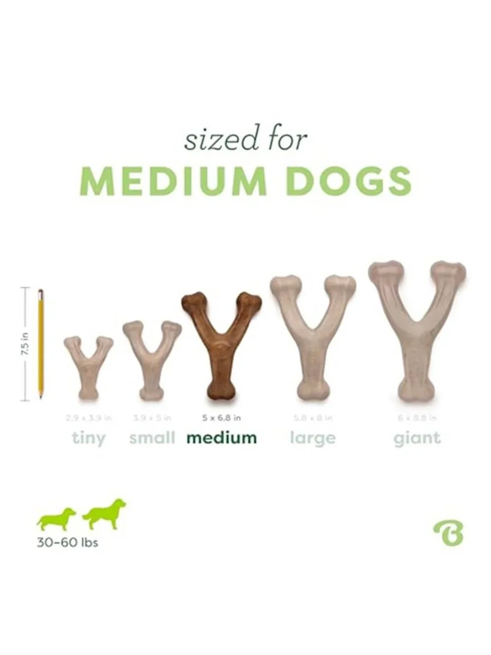 Benebone Wishbone Durable Dog Chew Toy for Aggressive Chewers